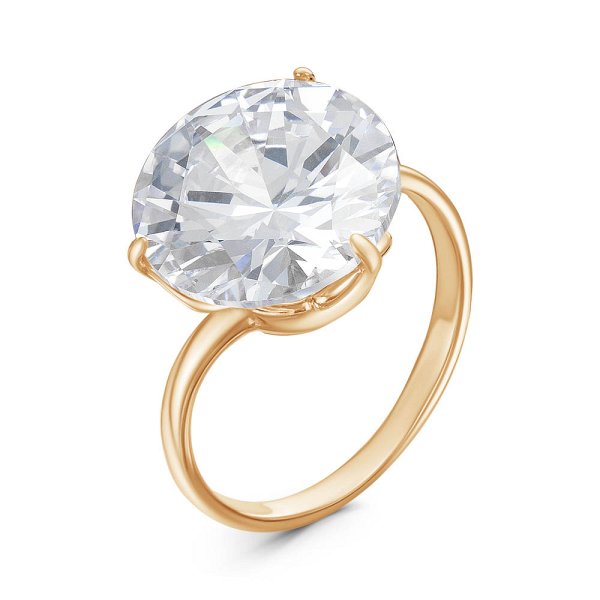 Кольцо Красная пресня - Серебро 925, Фианит (арт. 2381803м)