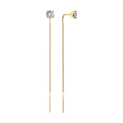 Серьги SOKOLOV - Серебро 925, Фианит (арт. 93022440)