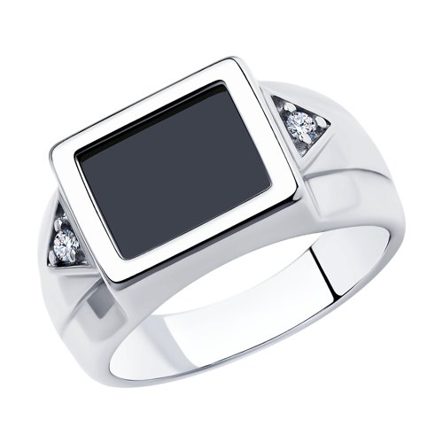 Кольцо Diamant - Серебро 925, Синтетическая шпинель, Фианит (арт. 94-112-00491-1)