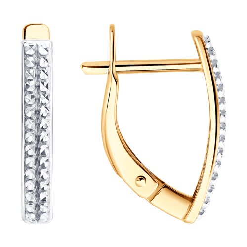 Серьги Diamant - Золото 585, Фианит (арт. 51-120-00757-1)