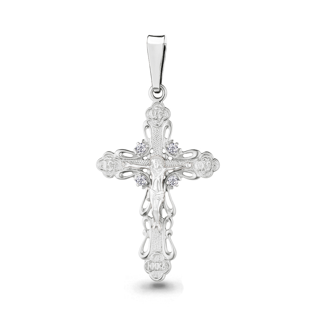 Подвеска Аквамарин - Серебро 925, Фианит (арт. 20494А.5)