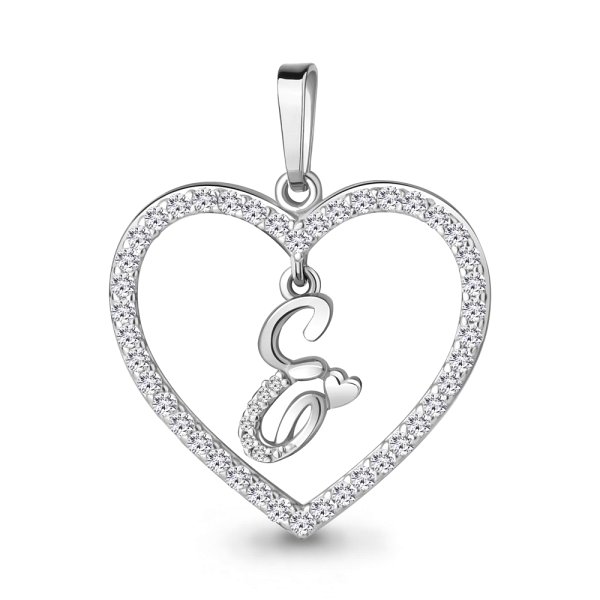 Подвеска Аквамарин - Серебро 925, Фианит (арт. 24687А.5)