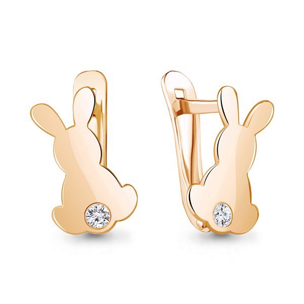 Серьги Аквамарин - Серебро 925, Фианит (арт. 49409А.6)