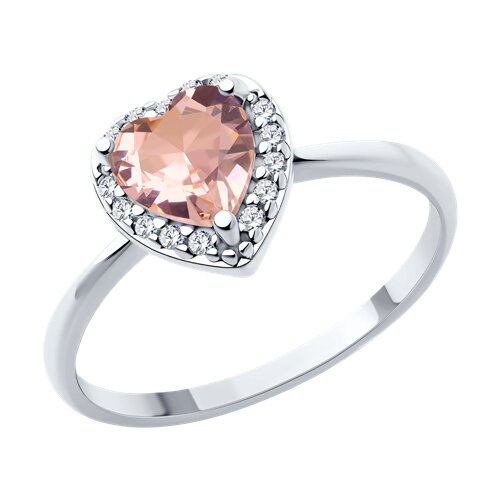 Кольцо SOKOLOV - Серебро 925, Синтетический ситалл , Фианит (арт. 92014438)