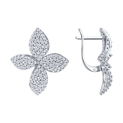 Серьги SOKOLOV - Серебро 925, Фианит (арт. 94027297)