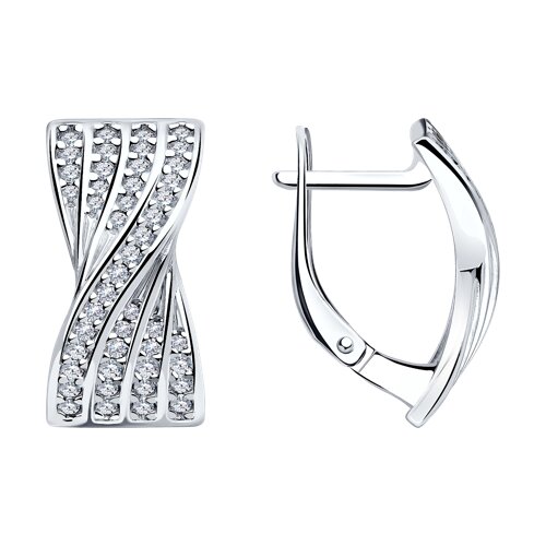 Серьги SOKOLOV - Серебро 925, Фианит (арт. 94025276)