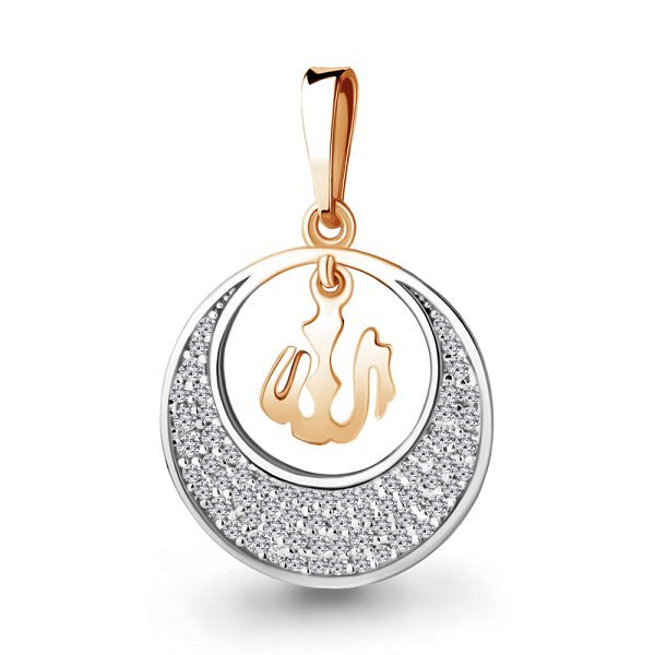 Подвеска Аквамарин - Золото 375, Фианит (арт. 21114А.8)