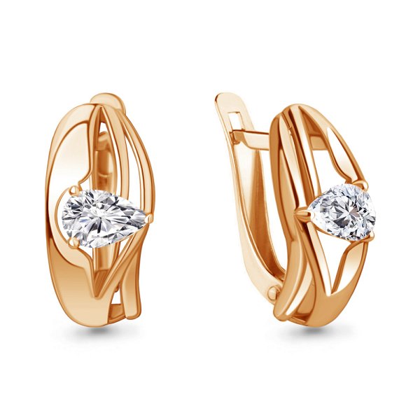 Серьги Аквамарин - Серебро 925, Фианит (арт. 49309.6)