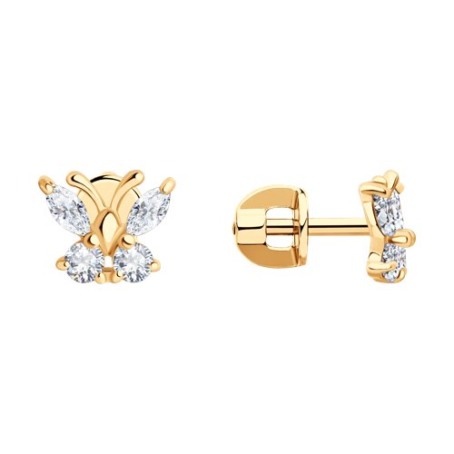 Серьги SOKOLOV - Серебро 925, Фианит (арт. 93021142)