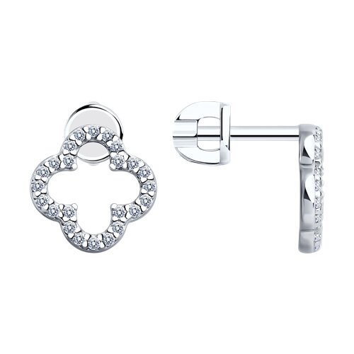 Серьги SOKOLOV - Серебро 925, Фианит (арт. 94025798)