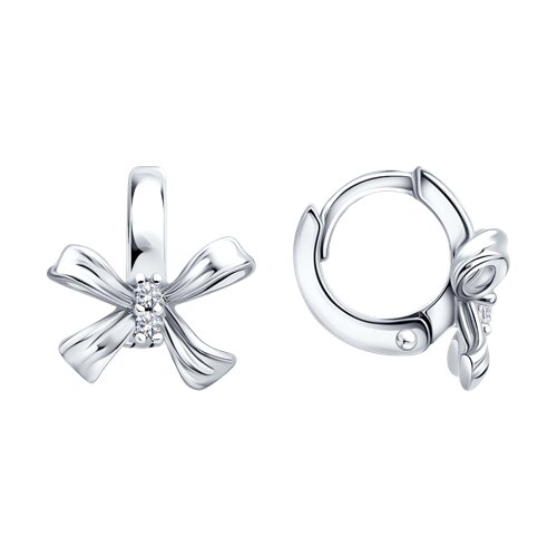 Серьги SOKOLOV - Серебро 925, Фианит (арт. 94027657-91)