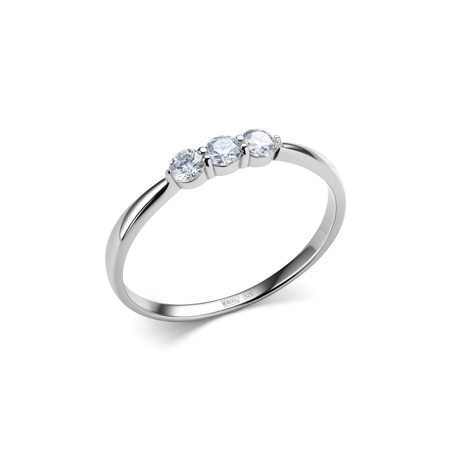 Кольцо Дар - Серебро 925, Синтетический муассанит (арт. К-5177рс16128)
