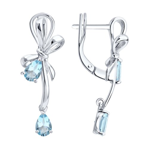 Серьги SOKOLOV - Серебро 925, Топаз (арт. 92025404)