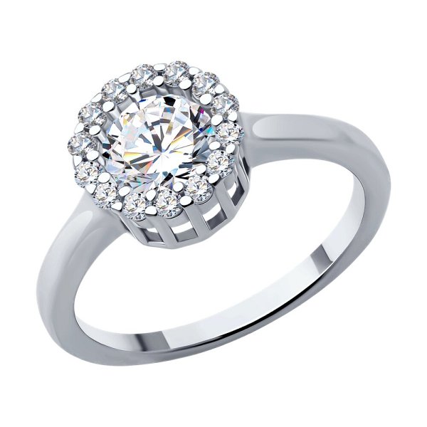 Кольцо SOKOLOV - Серебро 925, Фианит (арт. 94013959-91)