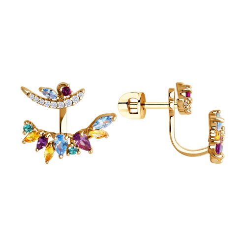 Серьги SOKOLOV - Серебро 925, Фианит (арт. 93022430)