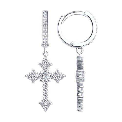 Серьги SOKOLOV - Серебро 925, Фианит (арт. 94027127)