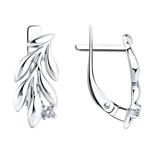 Серьги SOKOLOV - Серебро 925, Фианит (арт. 94022319)