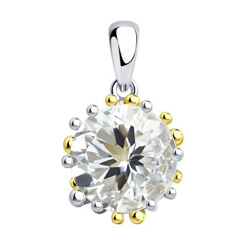 Подвеска SOKOLOV - Серебро 925, Горный хрусталь (арт. 92030537)