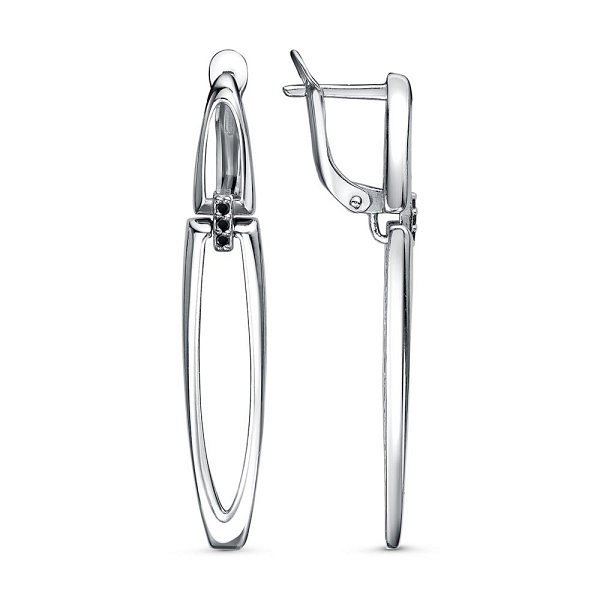 Серьги Красная пресня - Серебро 925, Фианит (арт. 33814794Пл1)