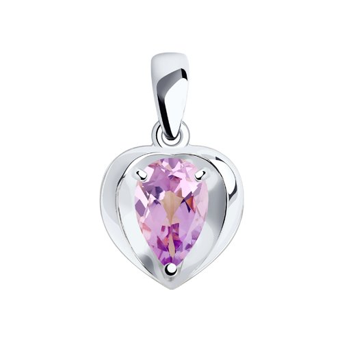Подвеска Diamant - Серебро 925, Аметист (арт. 94-330-00761-2)