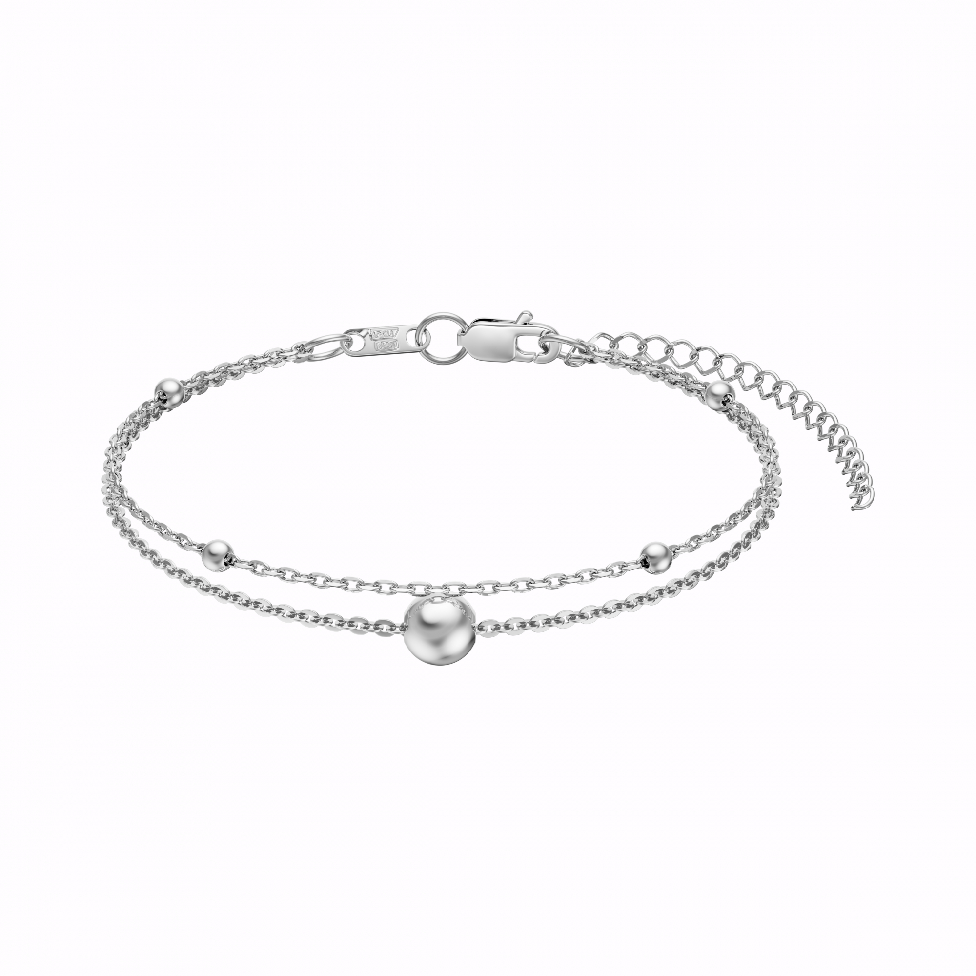 Браслет Красцветмет - Серебро 925 (арт. НБ22-557-3#0.35)