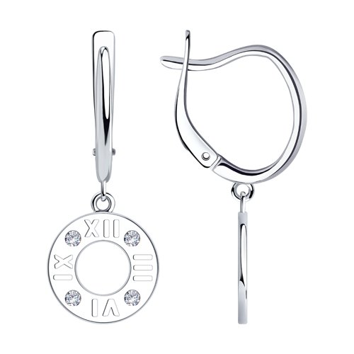 Серьги SOKOLOV - Серебро 925, Фианит (арт. 94024391)