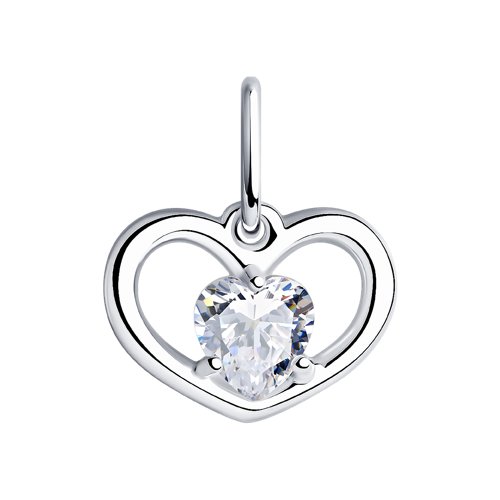 Подвеска SOKOLOV - Серебро 925, Фианит (арт. 94031720)