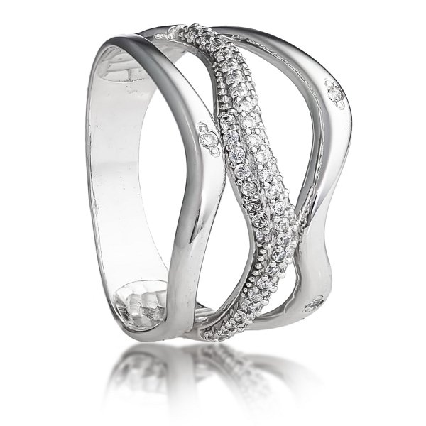 Кольцо Галатея - Серебро 925, Фианит (арт. 2654.1)