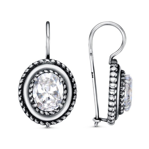 Серьги Красная пресня - Серебро 925, Фианит (арт. 33814262)