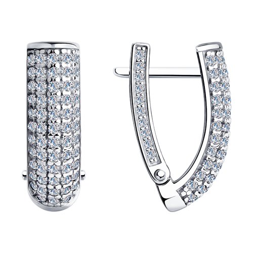 Серьги SOKOLOV - Серебро 925, Фианит (арт. 94023939)