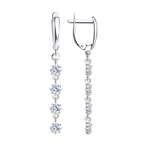 Серьги SOKOLOV - Серебро 925, Фианит (арт. 94022011)