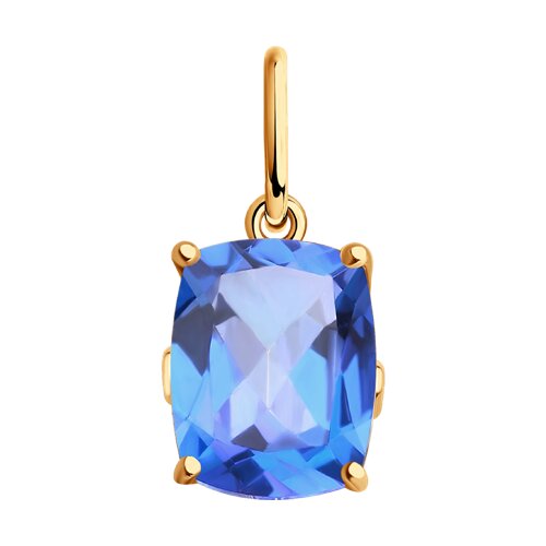 Подвеска SOKOLOV - Золото 585, Топаз, Фианит (арт. 732382)