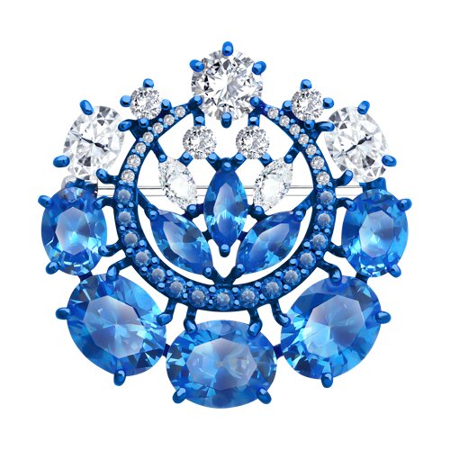 Брошь Diamant - Серебро 925, Фианит (арт. 94-140-00309-1)