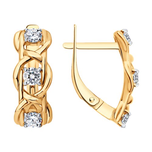 Серьги SOKOLOV - Золото 585, Фианит (арт. 0200870)