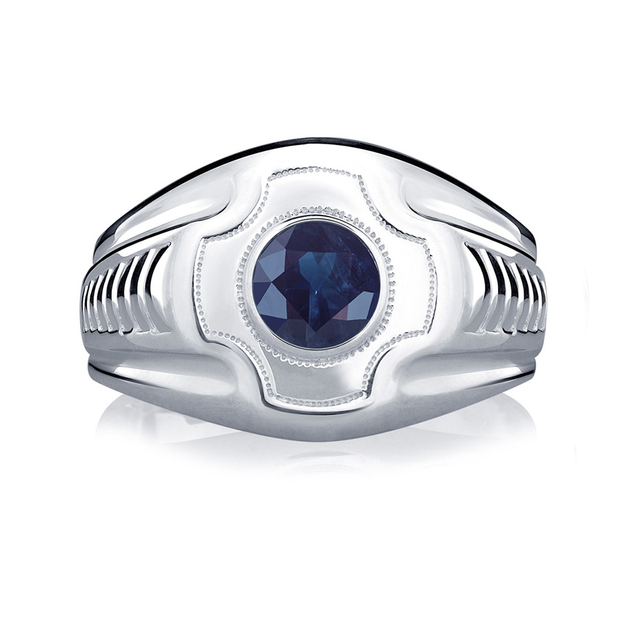Кольцо Platinum Lab. - Платина 950, Сапфир (арт. ПК-082С-01)