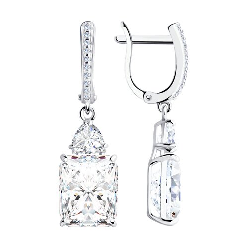 Серьги SOKOLOV - Серебро 925, Фианит (арт. 94022206)