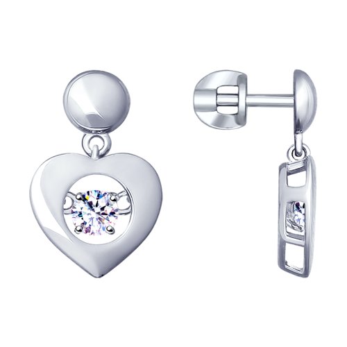 Серьги SOKOLOV - Серебро 925, Фианит (арт. 94022957)