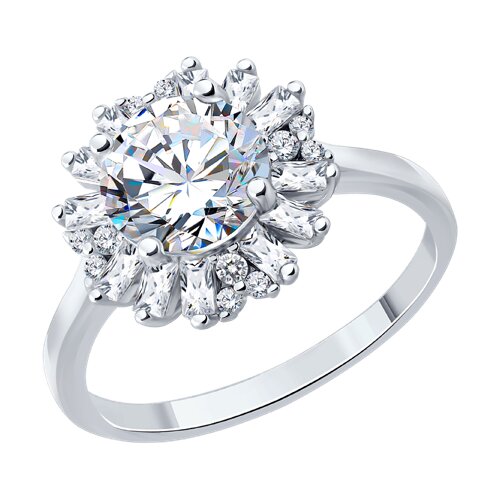 Кольцо SOKOLOV - Серебро 925, Фианит (арт. 94014883-91)