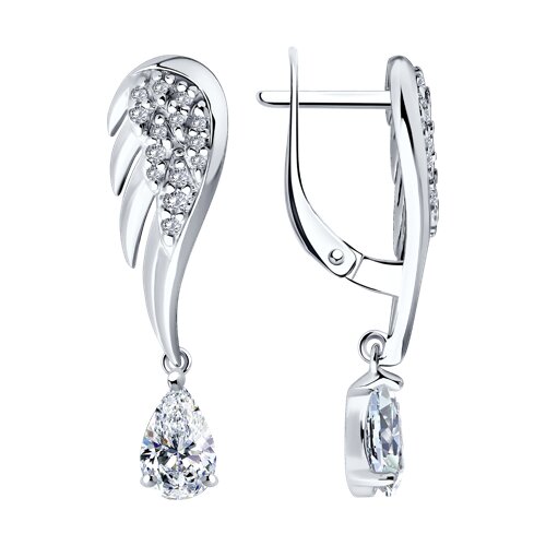 Серьги SOKOLOV - Серебро 925, Фианит (арт. 94026613)