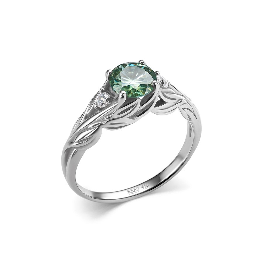 Кольцо Дар - Серебро 925, Муассанит, Фианит (арт. К-5156рс1613900)