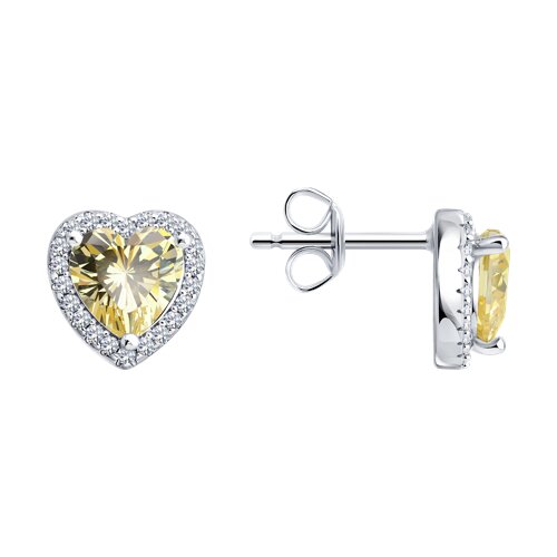 Серьги SOKOLOV - Серебро 925, Фианит (арт. 94027160-91)