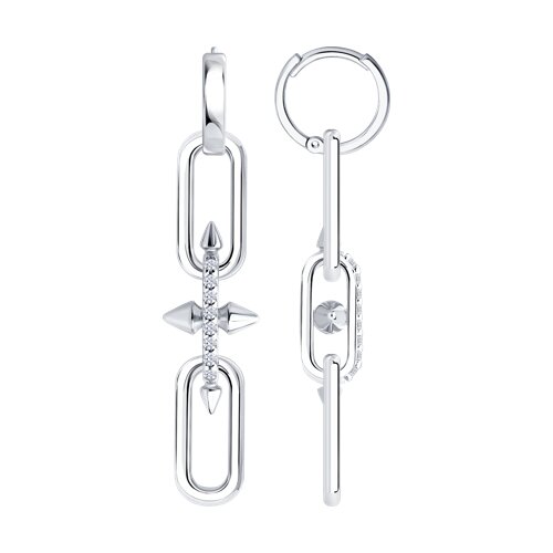 Серьги SOKOLOV - Серебро 925, Фианит (арт. 94027294)