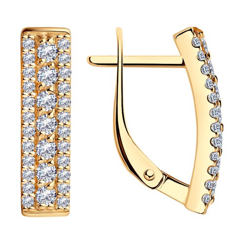 Серьги SOKOLOV - Серебро 925, Фианит (арт. 93020479)