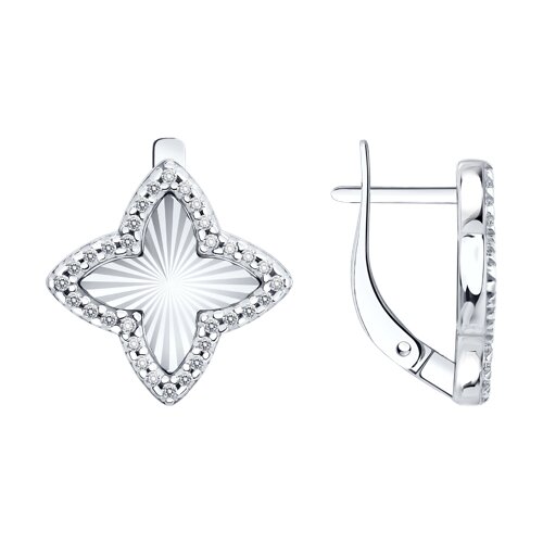 Серьги SOKOLOV - Серебро 925, Фианит (арт. 94027358)