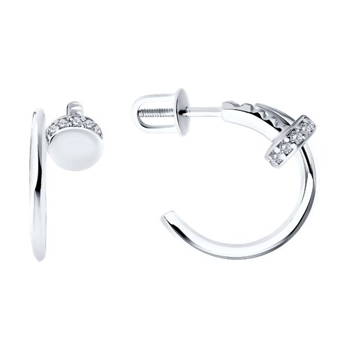 Серьги Diamant - Серебро 925, Фианит (арт. 94-122-02016-1)