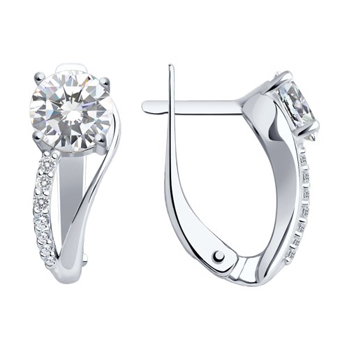 Серьги SOKOLOV - Серебро 925, Фианит (арт. 94021054)