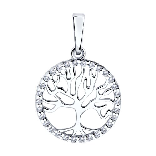 Подвеска SOKOLOV - Серебро 925, Фианит (арт. 94032949)