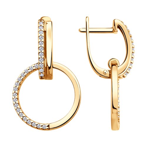 Серьги SOKOLOV - Серебро 925, Фианит (арт. 93022443)