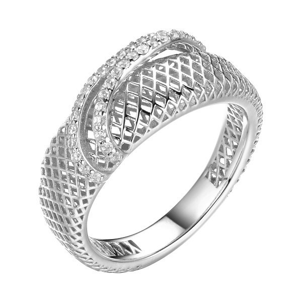 Кольцо FRESH - Серебро 925, Фианит (арт. FA-R02291-X-W-X-X-W)