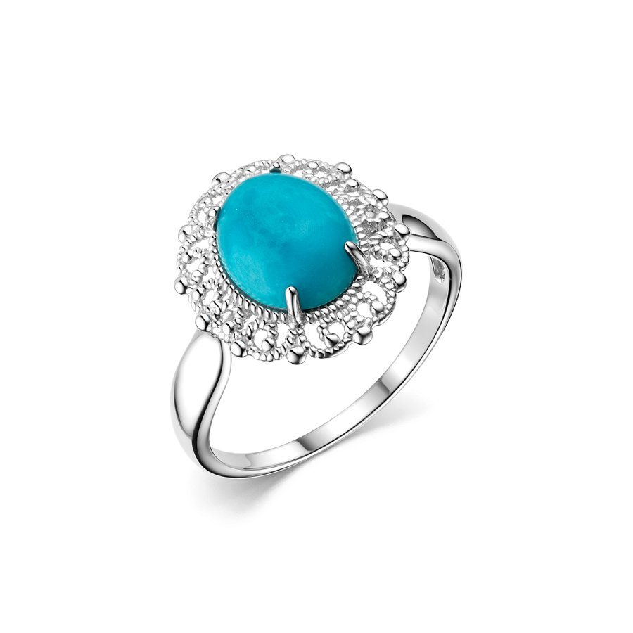 Кольцо Дар - Серебро 925, Бирюза (арт. К-4069рк438)